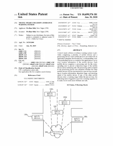First page of United States patent US 10,699,576 B1